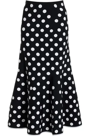 Carolina Herrera Knit Midi Trumpet Skirt