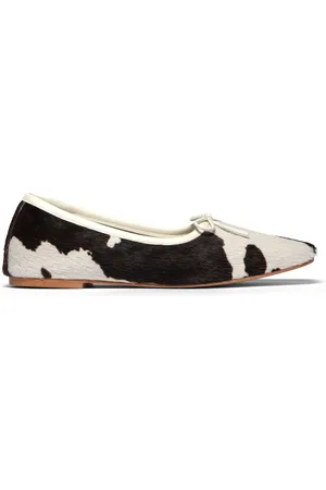 Freda Salvador Jada Calfhair Leather Ballet Flats