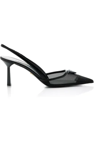 Prada Mesh Slingback Pumps