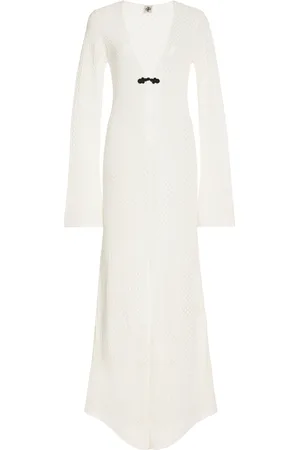 THE GARMENT Tanzania Pointelle-Knit Organic Cotton Maxi Dress