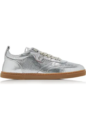 Christian Louboutin Tutti Rui Metallic Leather Sneakers