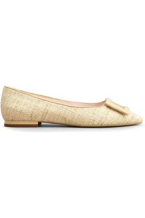 Roger Vivier Gommettine Woven Piping Flats
