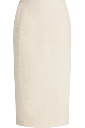 DAVID KOMA Bouclé Midi Pencil Skirt