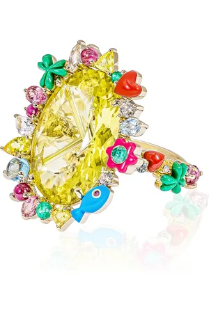 Aisha Baker 18k Gold Oopsy Daisy Ring