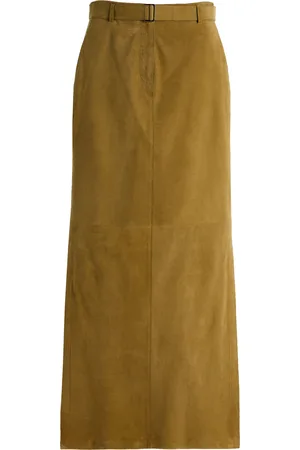Lafayette 148 Suede Maxi Skirt