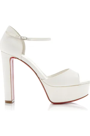 Christian Louboutin Sandaloo 130mm Crepe-Satin Platform Sandals