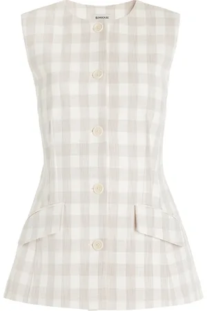 Simkhai Calliope Gingaham Vest