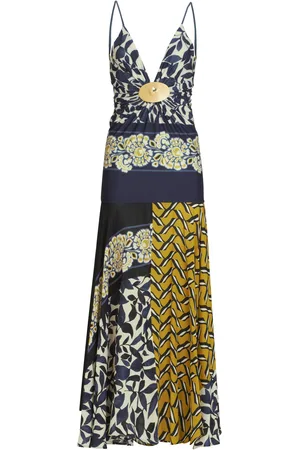 Silvia Tcherassi Casiana Gathered Jersey Midi Dress