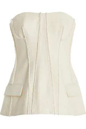 Simkhai Lupita Fringed Bustier Top