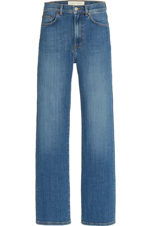 Jeanerica Eiffel Stretch High-Rise Straight-Leg Jeans