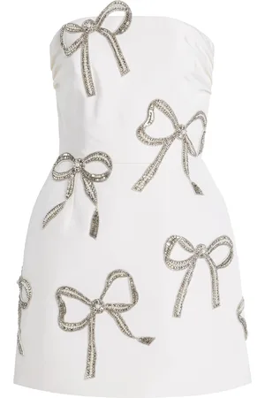 Carolina Herrera Embellished Silk Mini Dress