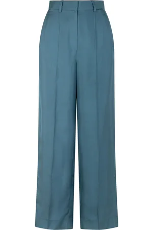 Heirlome Antonella Tailored Dupioni Silk Straight-Leg Pants