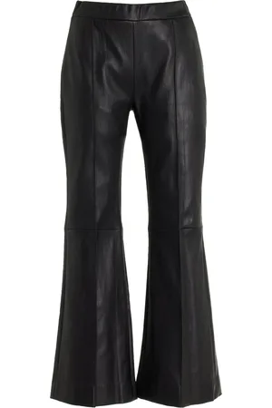 ROSETTA GETTY Cropped Leather Flared Pants
