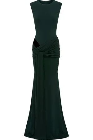 ALEX PERRY Cut-out Draped Jersey Gown