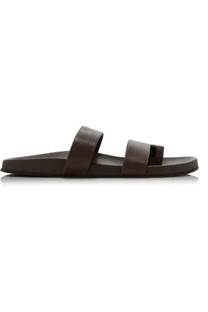 The Row Hugh Leather Sandals