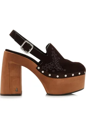 Jimmy Choo Alida Suede Platform Clogs