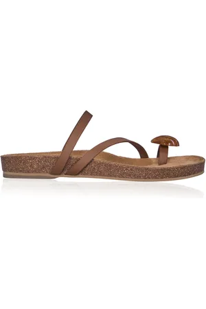 JOHANNA ORTIZ Aztec Horse Leather Sandals