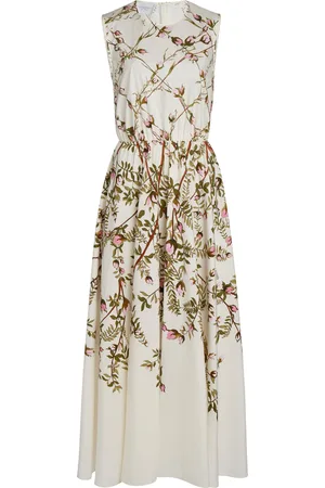 Giambattista Valli Printed Cotton Poplin Midi Dress