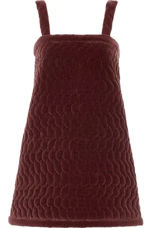 Chloé Quilted Cotton Velvet Mini Dress