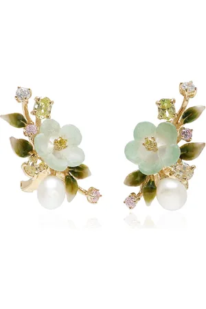 Anabela Chan Citrus Primrose Vine Earrings