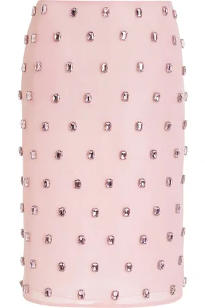 BRANDON MAXWELL The Leanne Embroidered Pencil Skirt