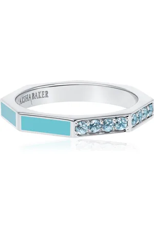 Aisha Baker Follow Your Bliss 18K White Gold Topaz Ring