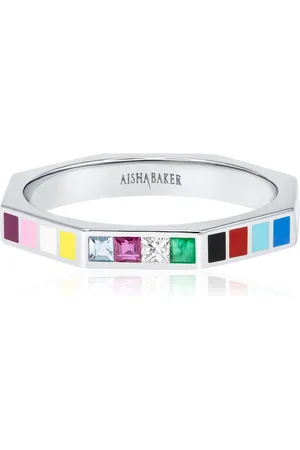 Aisha Baker Celebration 18K White Gold -Stone Ring