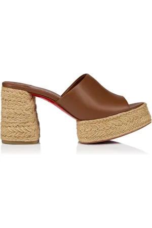 Christian Louboutin Calakala 85mm Leather Platform Mules