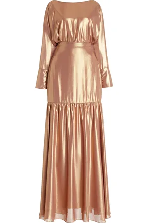 Andres Otalora Exclusive Lame Maxi Dress