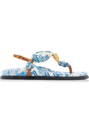 VERSACE La Vacanza Leather Sandals