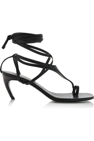 The Attico Nova Leather Thong Sandals
