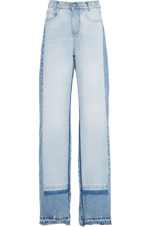 Stella McCartney Rigid High-Rise Straight-Leg Jeans
