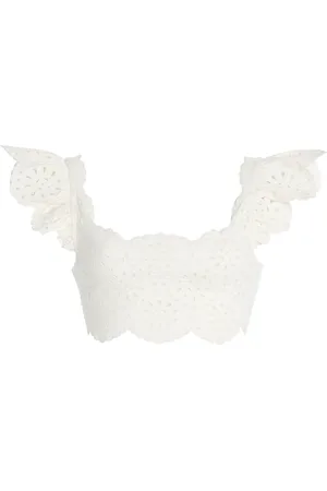 SEA Mae Eyelet Bikini Top