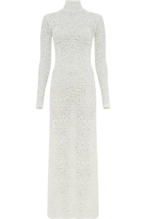 GABRIELA HEARST Lethe Wool-Silk Lace Maxi Dress