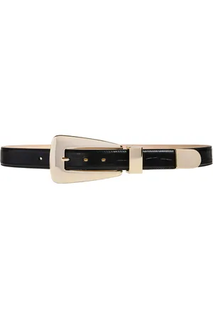 Khaite Lucca Croc-Effect Leather Belt
