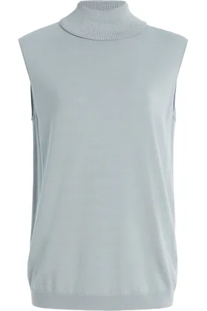 Lafayette 148 Matte-Crepe Turtleneck Top