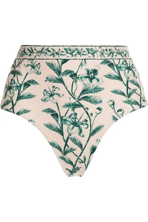 Agua by Agua Bendita Magenta Patterned Bikini Bottoms