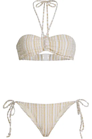 Lisa Marie Fernandez Striped Seersucker Bikini