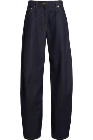VERSACE La Vacanza Rigid High-Rise Barrel Jeans