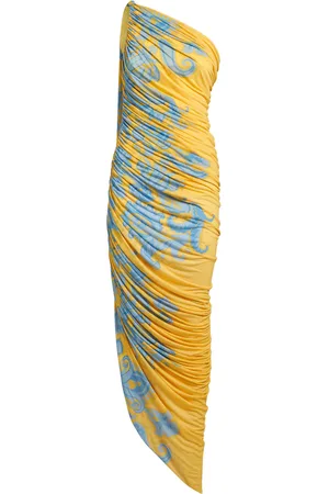 Etro Ruched Jersey Maxi Dress