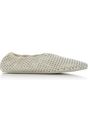 St Agni Perforated Leather Ballet Flats