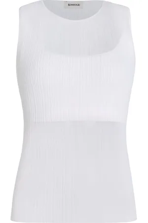 Simkhai Oakley Plisse Tank Top