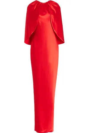 BRANDON MAXWELL Exclusive Silk Cape Gown