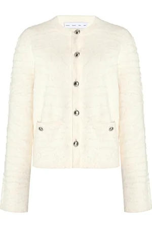 Proenza Schouler Josephine Brushed Knit Cotton Cardigan