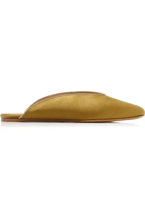 Le Monde Beryl Regency Silk-Satin Mules