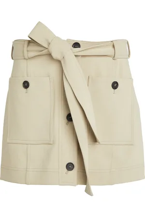 Salvatore Ferragamo Panelled Cotton-Blend Mini Skirt