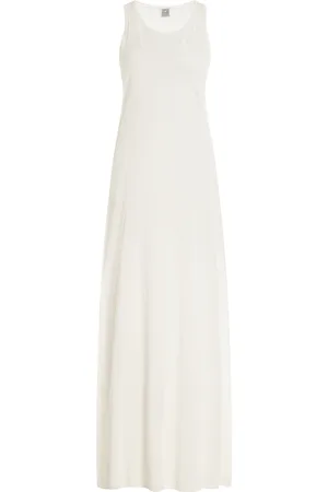 Totême Layered Knit Lyocell-Cashmere Maxi Dress