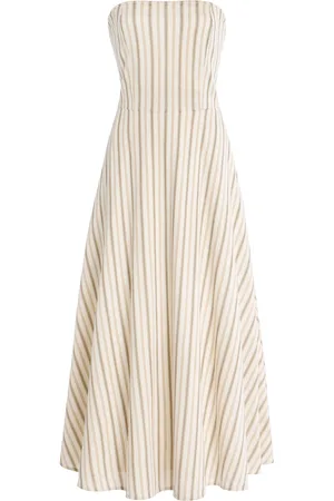 Max Mara Fervida Cotton-Linen Jersey Midi Dress