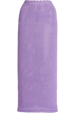 Dolce & Gabbana Crocheted Cotton Midi Skirt