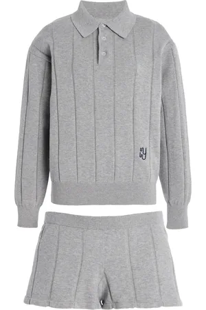 YAITTE Exclusive LA Knit Cotton-Cashmere Polo Set